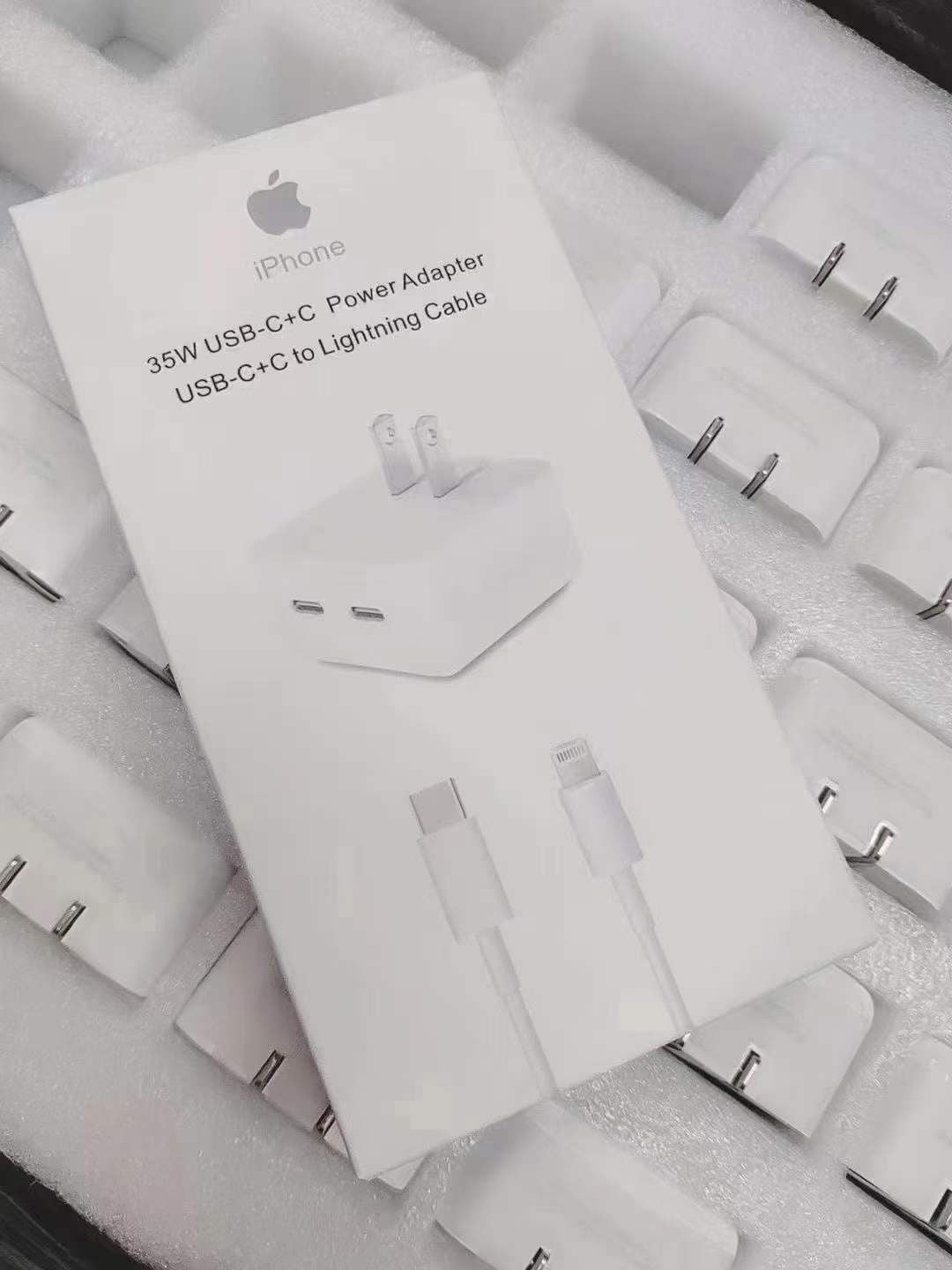 Cargador Doble USB-C/ LIGHTING con Cable – Carga Rápida