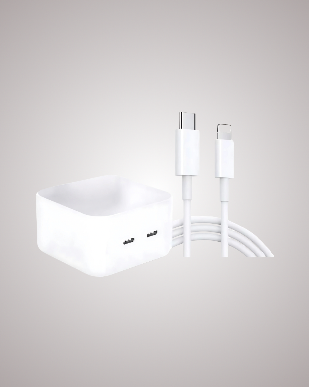Cargador Doble USB-C/ LIGHTING